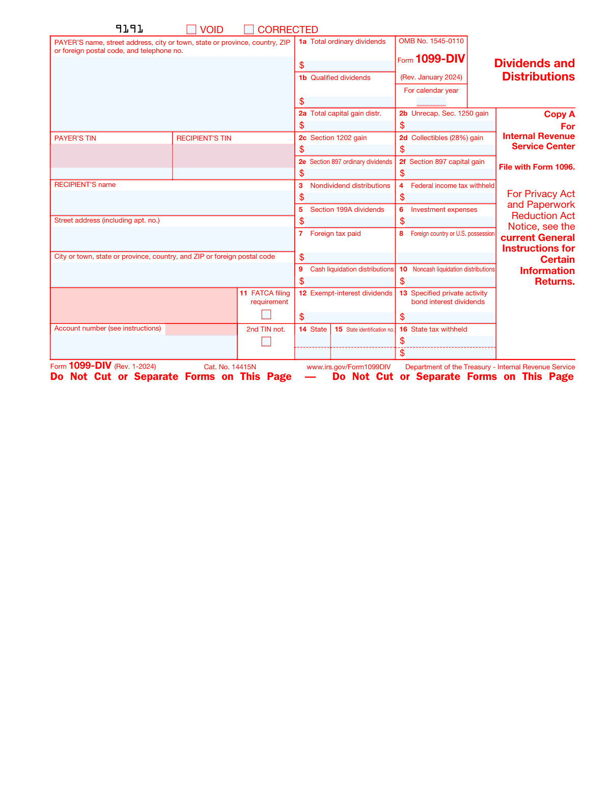 1099-DIV, page 1