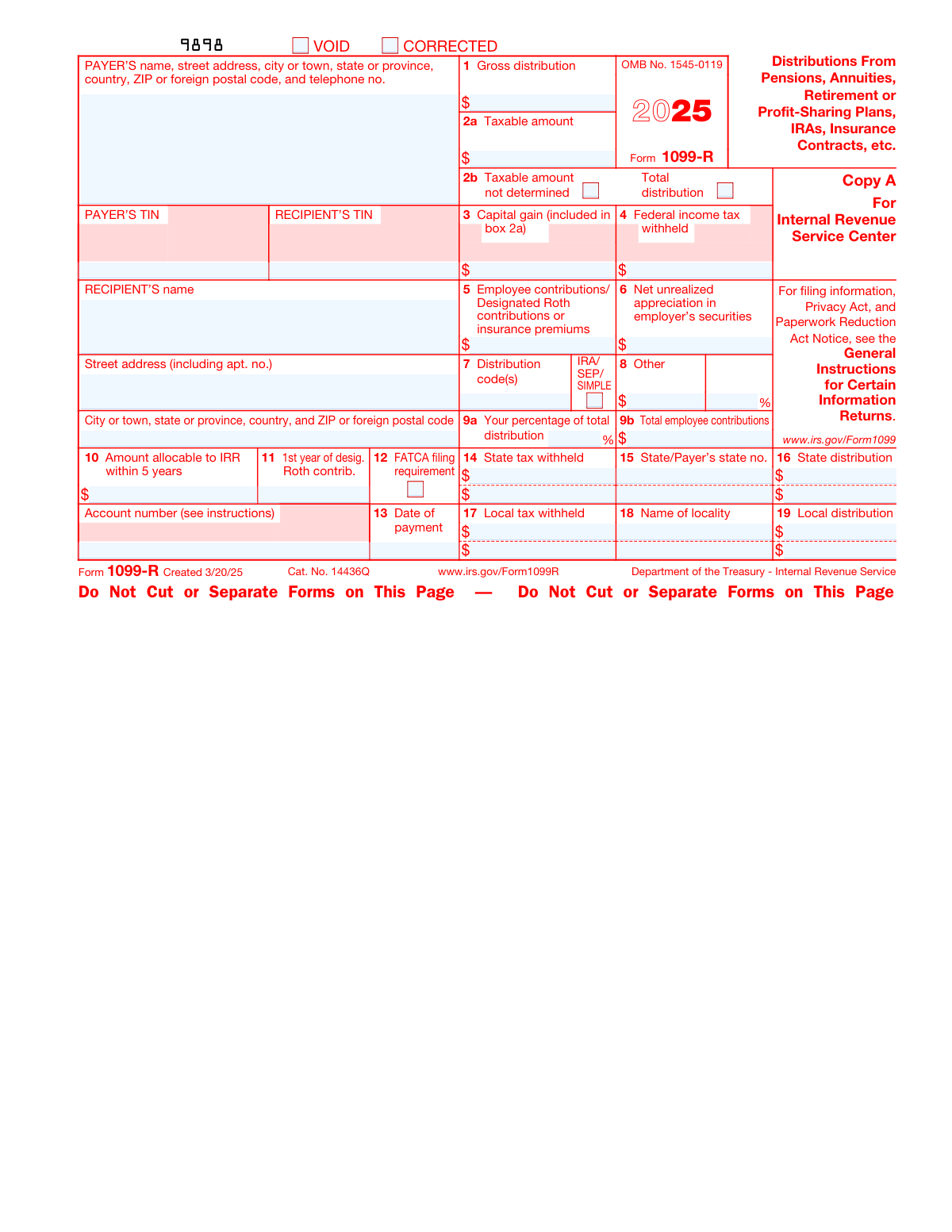 1099-R, page 1