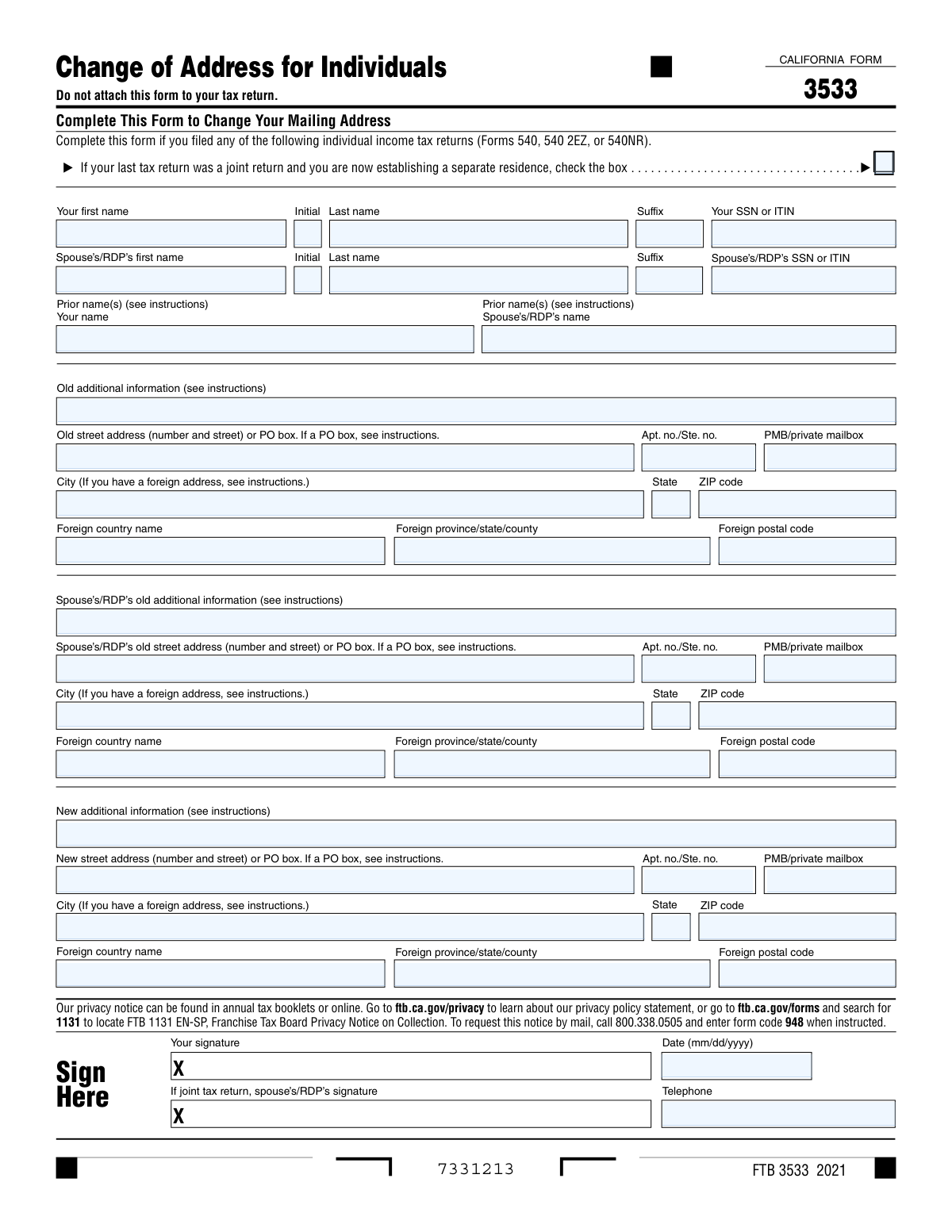 FTB 3533, page 1