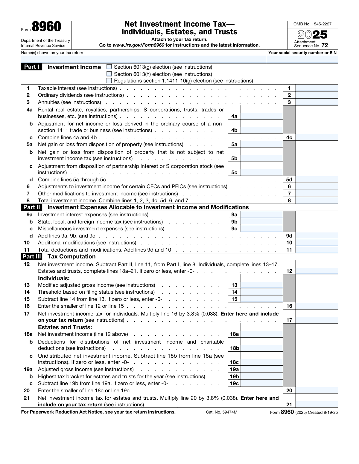 Form 8960, page 1