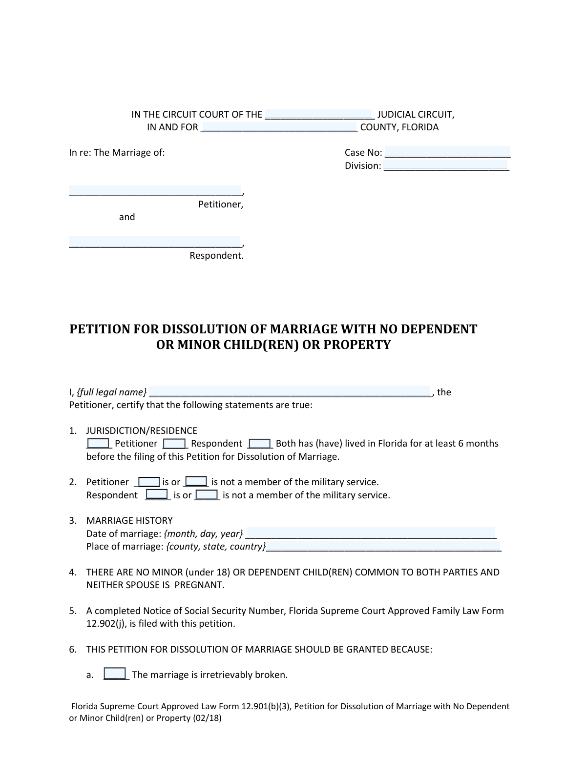 Form 12.901(b)(3), page 1