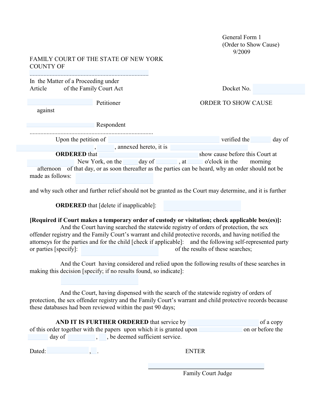 Form 1, page 1